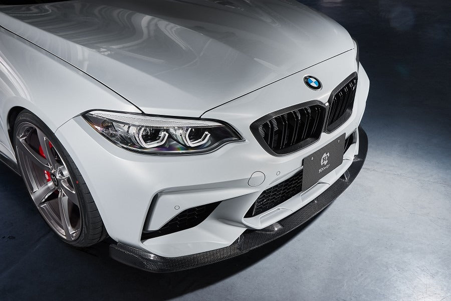 3D Design Carbon Fibre Front Lip Spoiler - BMW F87 M2 Competition S55