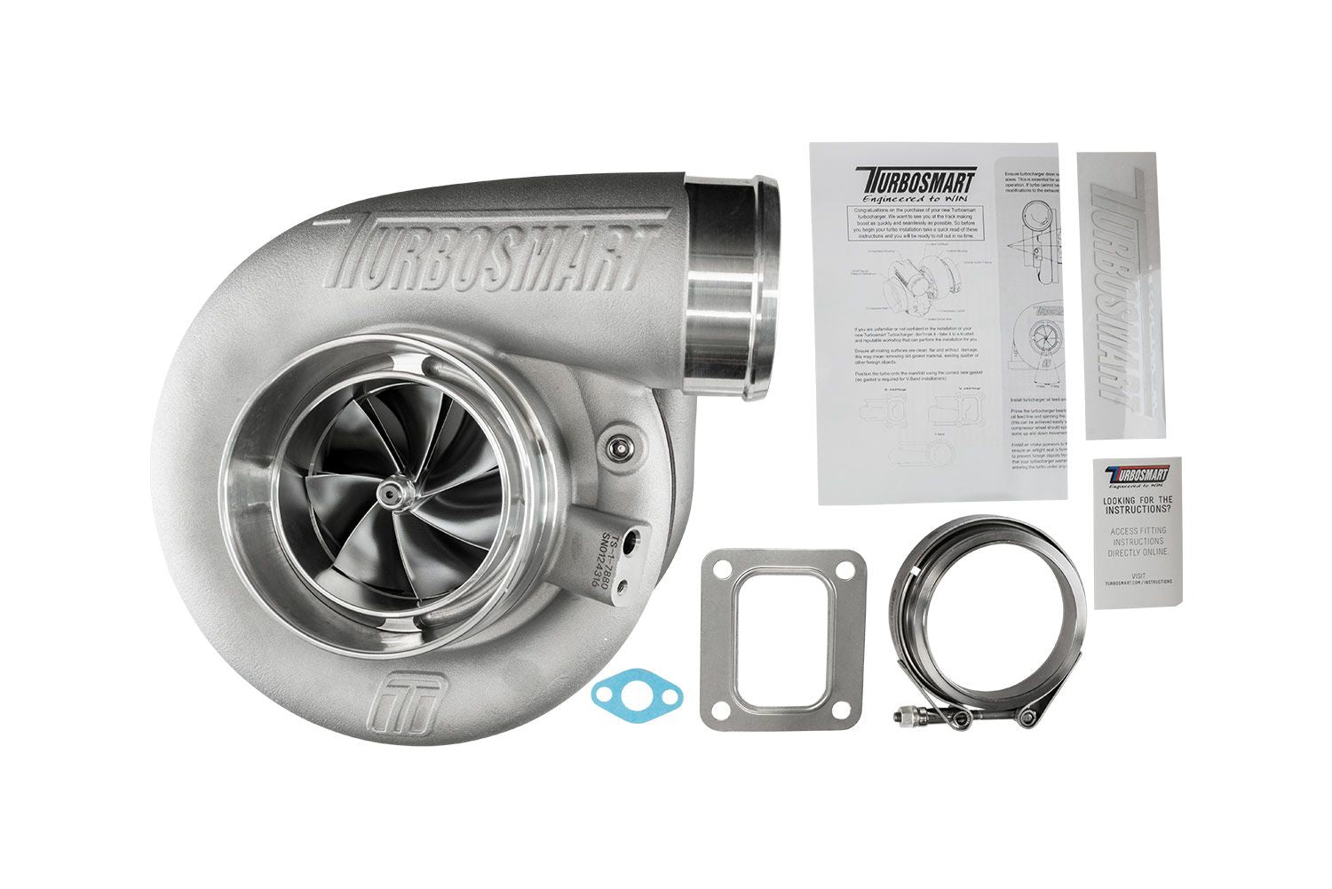Turbosmart TS-1 Performance Turbocharger 7880 T4 1.24AR Externally Wastegated - Image 6