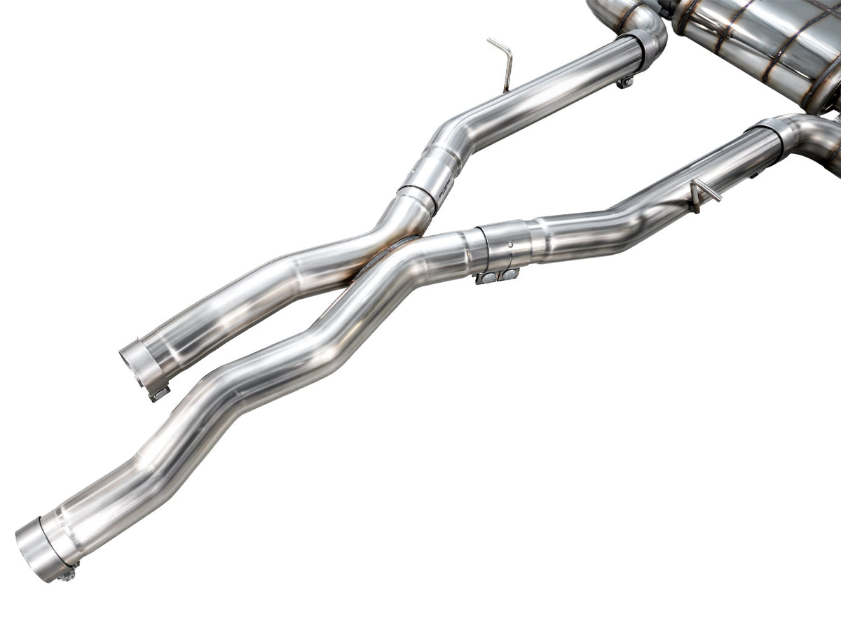 AWE Non-Resonated Performance Mid Pipes for BMW X3 M F97 / X4 M F98 S58 3.0 (2019+)