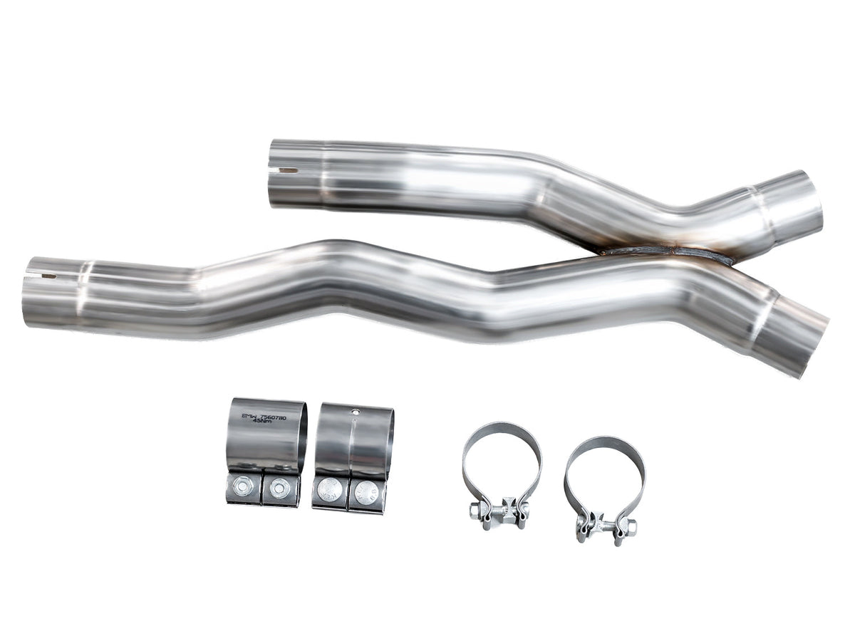 AWE Non-Resonated Performance Mid Pipes for BMW X3 M F97 / X4 M F98 S58 3.0 (2019+)