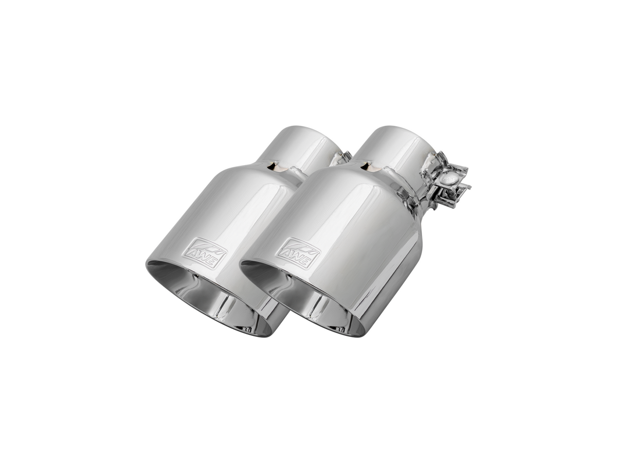AWE Replacement Exhaust Tip Kits - Chrome Silver / Diamond Black / Vapor Blue