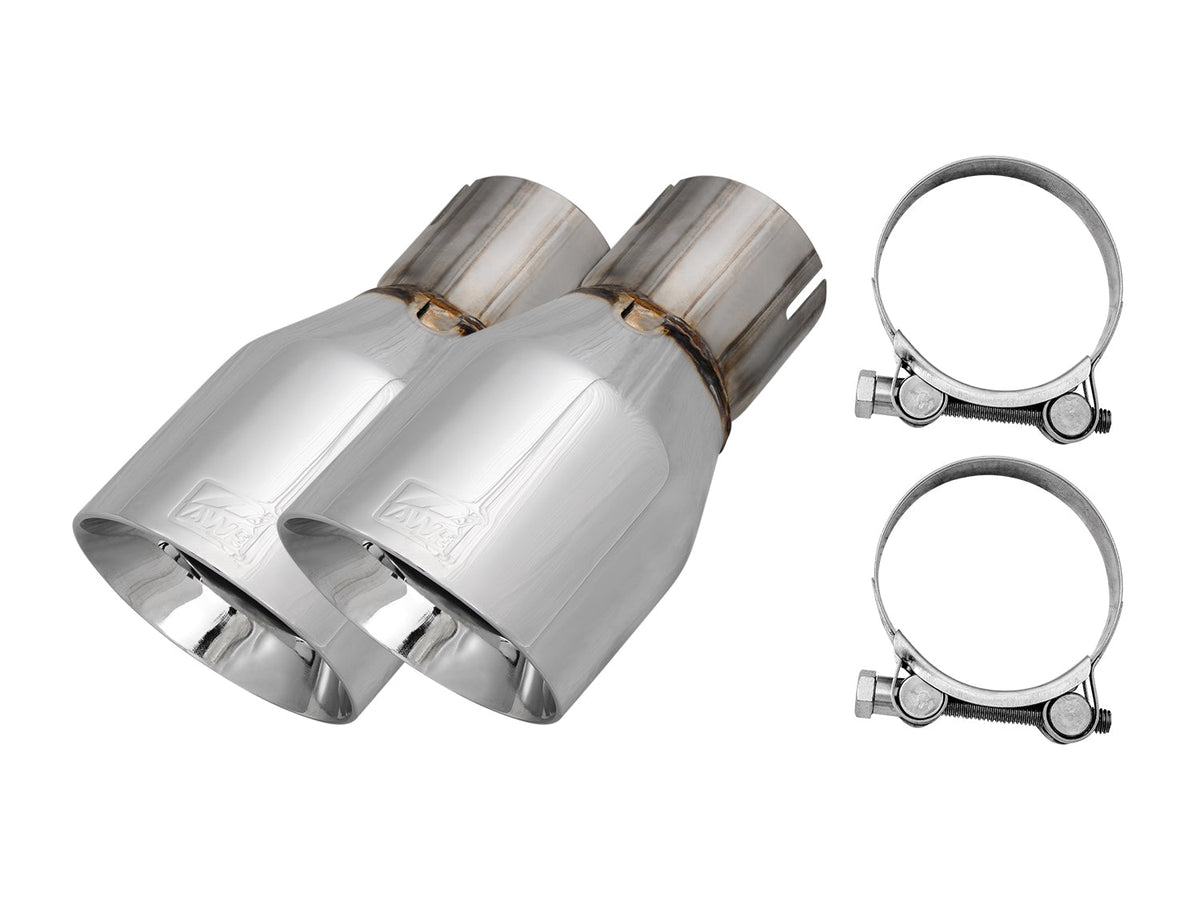 AWE Replacement Exhaust Tip Kits - Chrome Silver / Diamond Black / Vapor Blue