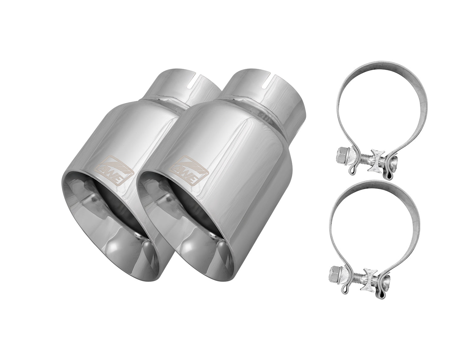 AWE Replacement Exhaust Tip Kits - Chrome Silver / Diamond Black / Vapor Blue