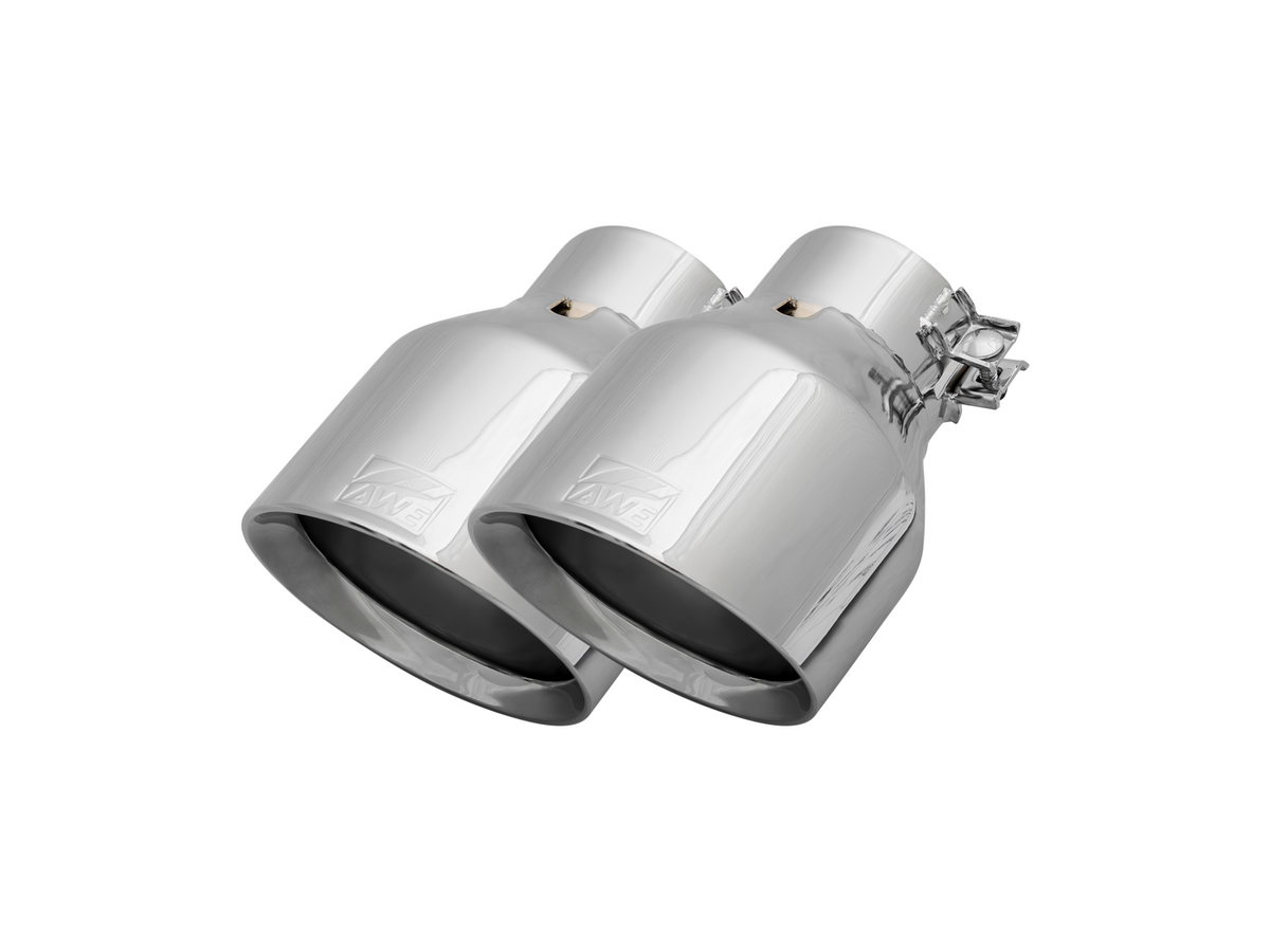 AWE Replacement Exhaust Tip Kits - Chrome Silver / Diamond Black / Vapor Blue