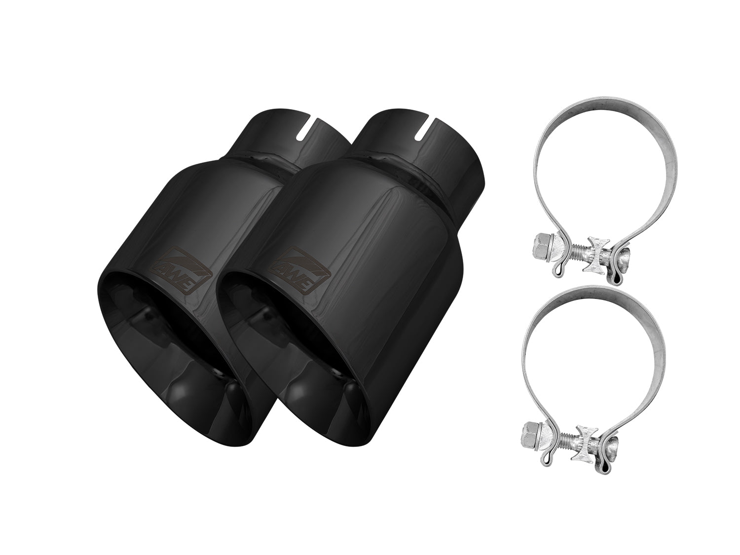 AWE Replacement Exhaust Tip Kits - Chrome Silver / Diamond Black / Vapor Blue