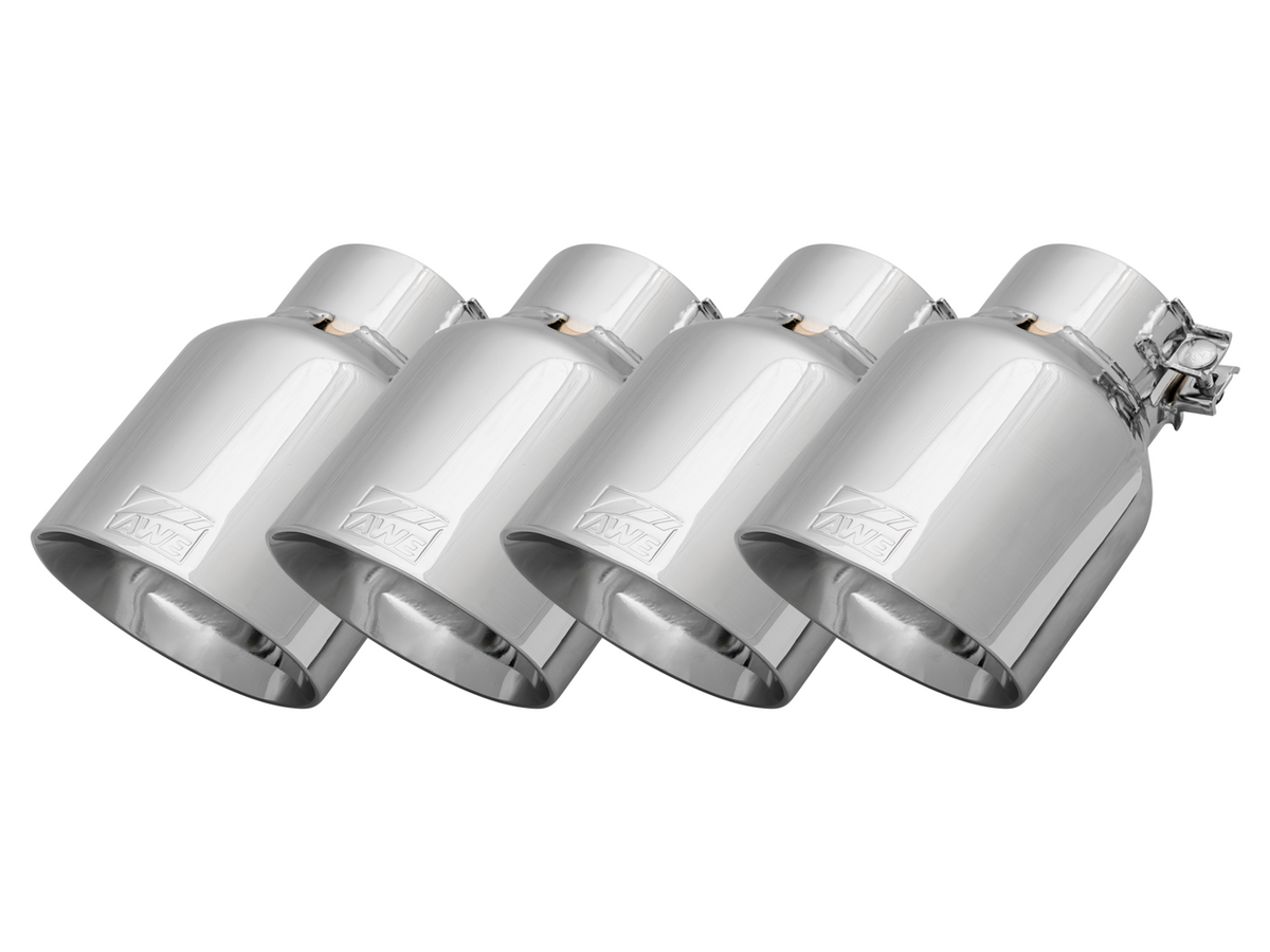 AWE Replacement Exhaust Tip Kits - Chrome Silver / Diamond Black / Vapor Blue