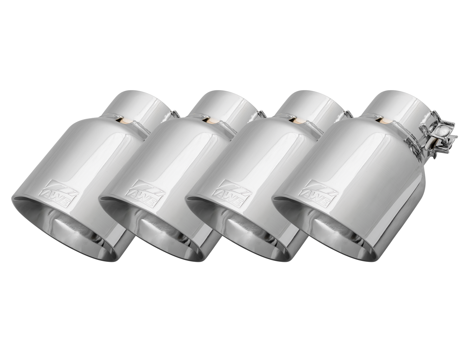 AWE Replacement Exhaust Tip Kits - Chrome Silver / Diamond Black / Vapor Blue