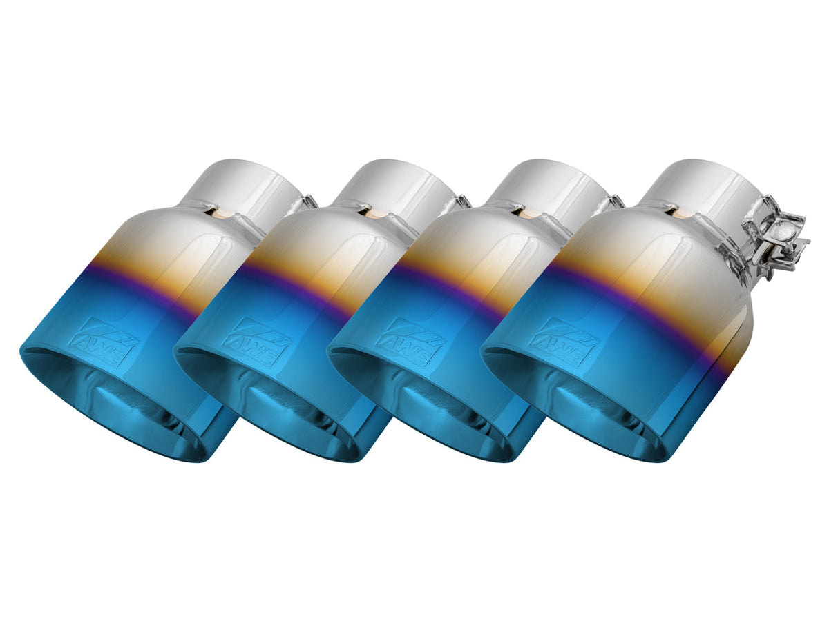 AWE Replacement Exhaust Tip Kits - Chrome Silver / Diamond Black / Vapor Blue