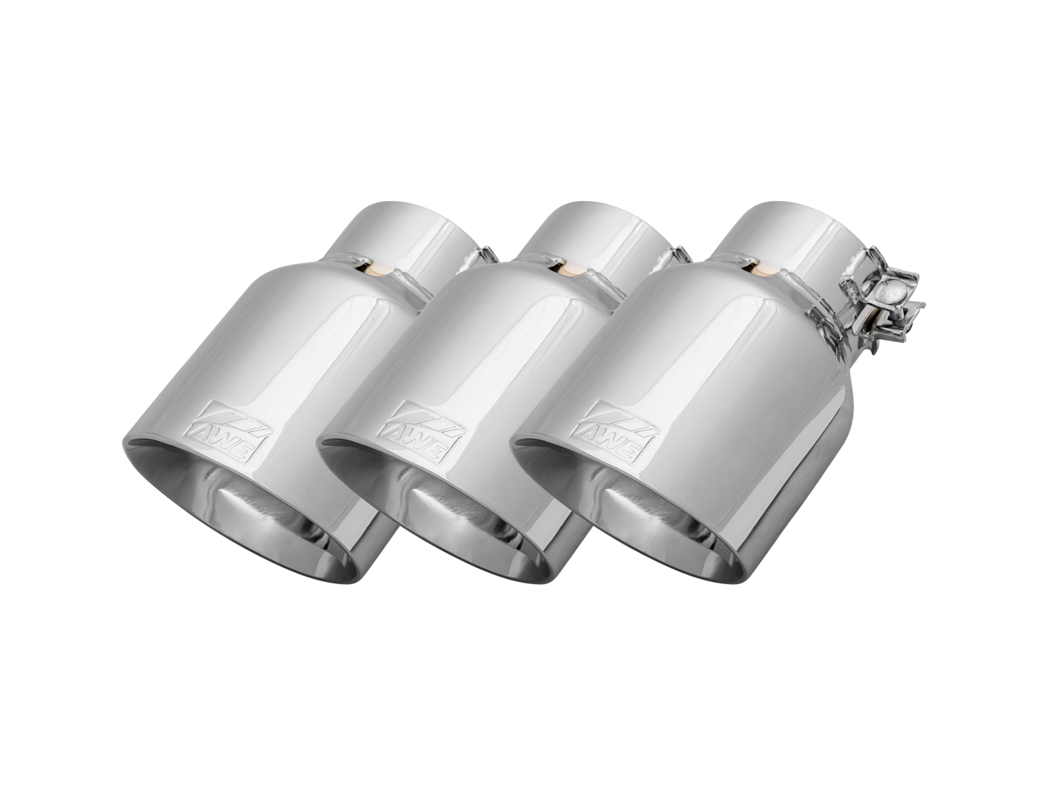 AWE Replacement Exhaust Tip Kits - Chrome Silver / Diamond Black / Vapor Blue