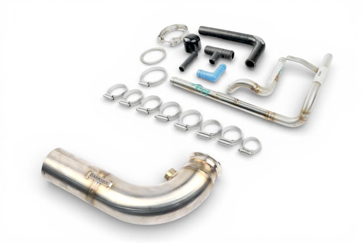 Darkside 3" Stainless DPF Delete Hood Stack &amp; EGR Delete Kit for CVCA US Spec