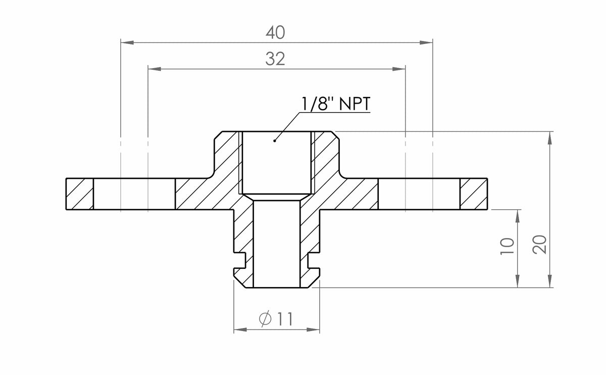 GFB 5752 Subaru/Nissan Fuel Rail Adaptor to 1/8″ NPT