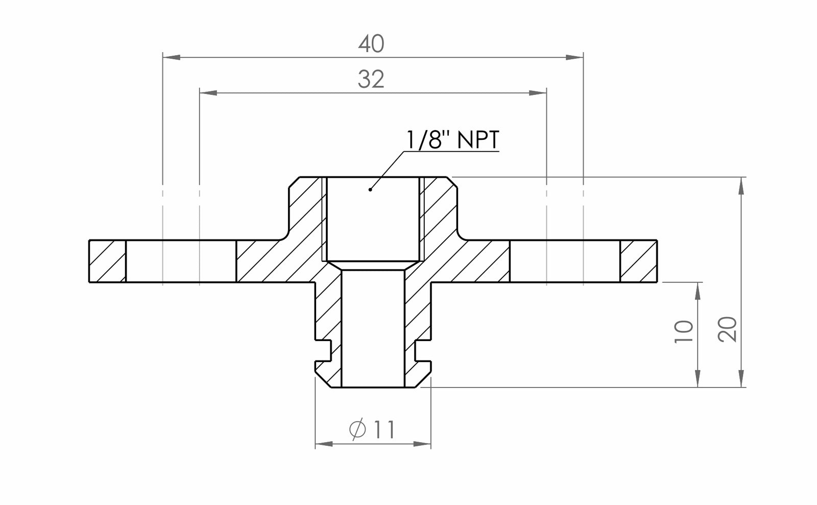 GFB 5752 Subaru/Nissan Fuel Rail Adaptor to 1/8″ NPT