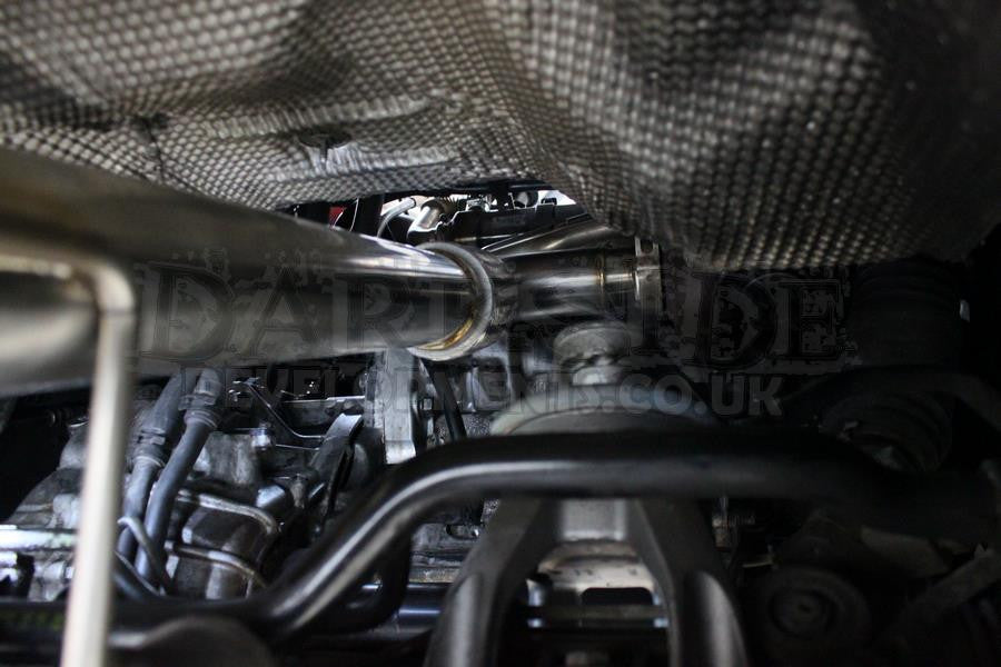 Darkside 2.5" Stainless De-Cat Downpipe for VW Transporter T5 2.5 TDI AXE / AXD