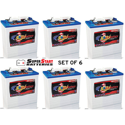 US Batteries 6x US145 XC2 6V 251Ah Deep Cycle Battery (Trojan T-145 Equivalent) - Image 1