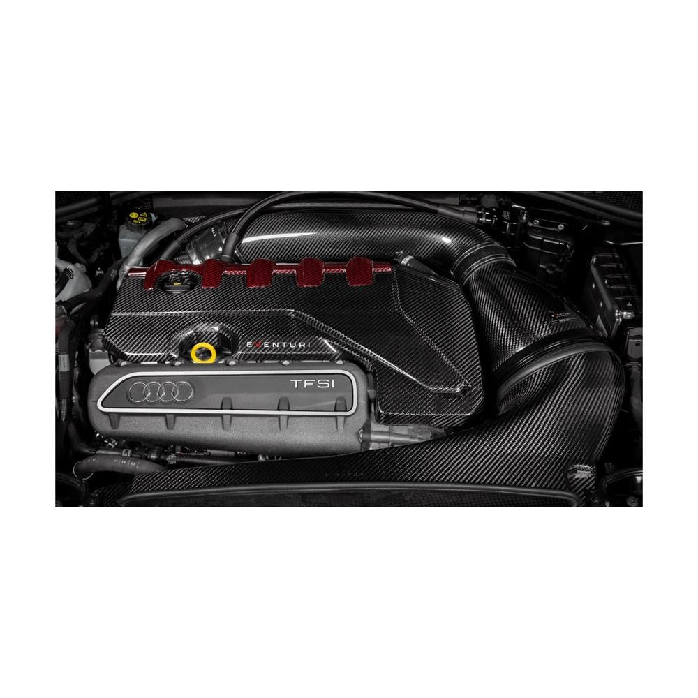 Eventuri Audi RS3 Gen 2 / TTRS 8S Black and Red Engine Cover