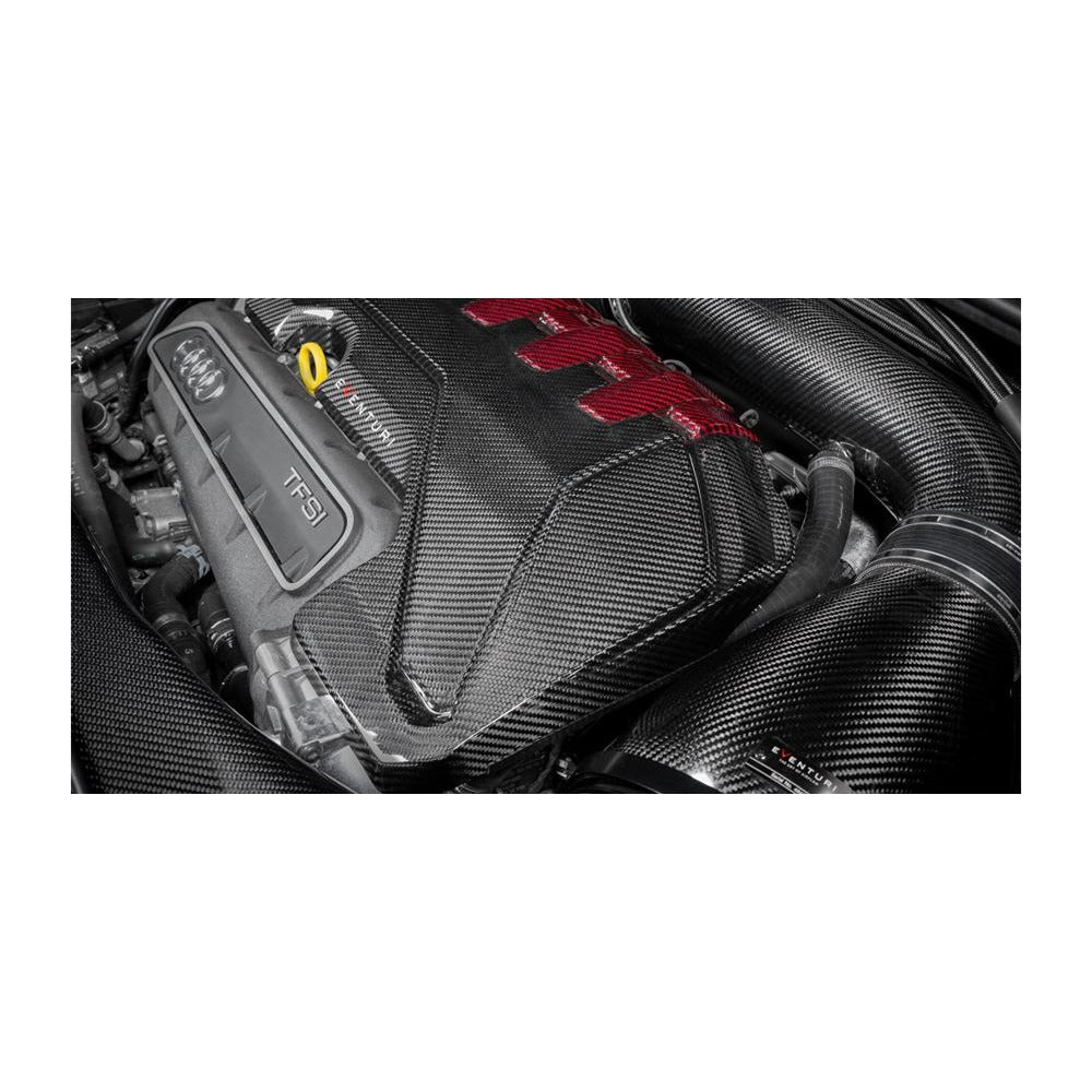 Eventuri Audi RS3 Gen 2 / TTRS 8S Black and Red Engine Cover