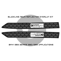 Goldenwrench Supply BMW M3 / M4 Competition 2021+ (G80/G82) BLACKLINE Rear Reflector Overlay Kit
