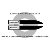 Goldenwrench Supply BMW X3 Series X3M Competition 2022+ (G01/F97 LCI) BLACKLINE Taillight Overlay Kit