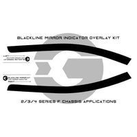 Goldenwrench Supply BMW 2/3/4 Series (F Chassis) Mirror Indicator Overlay Kits
