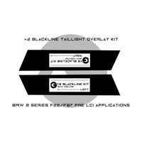 Goldenwrench Supply BMW 2 Series 2014-2017 (F22/F87 Pre LCI) Taillight Overlay Kits