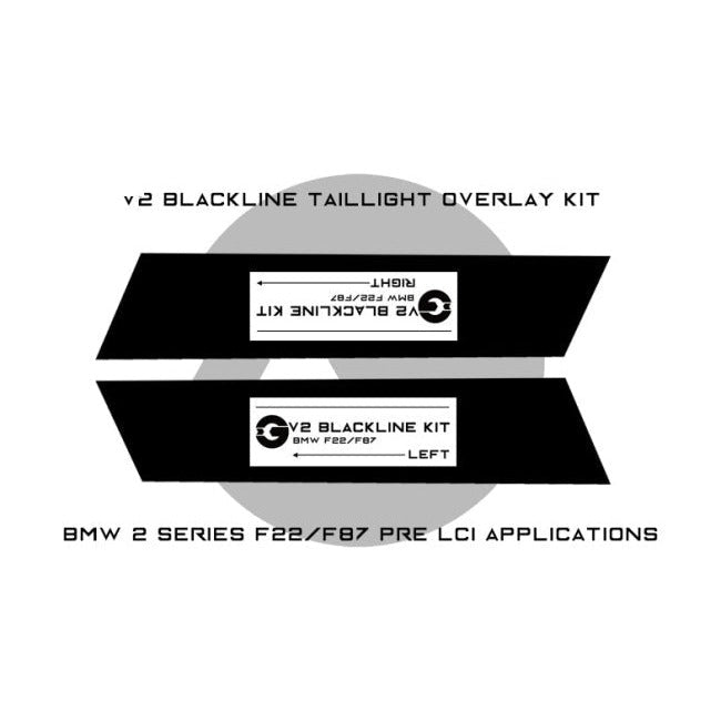 Goldenwrench Supply BMW 2 Series 2014-2017 (F22/F87 Pre LCI) Taillight Overlay Kits