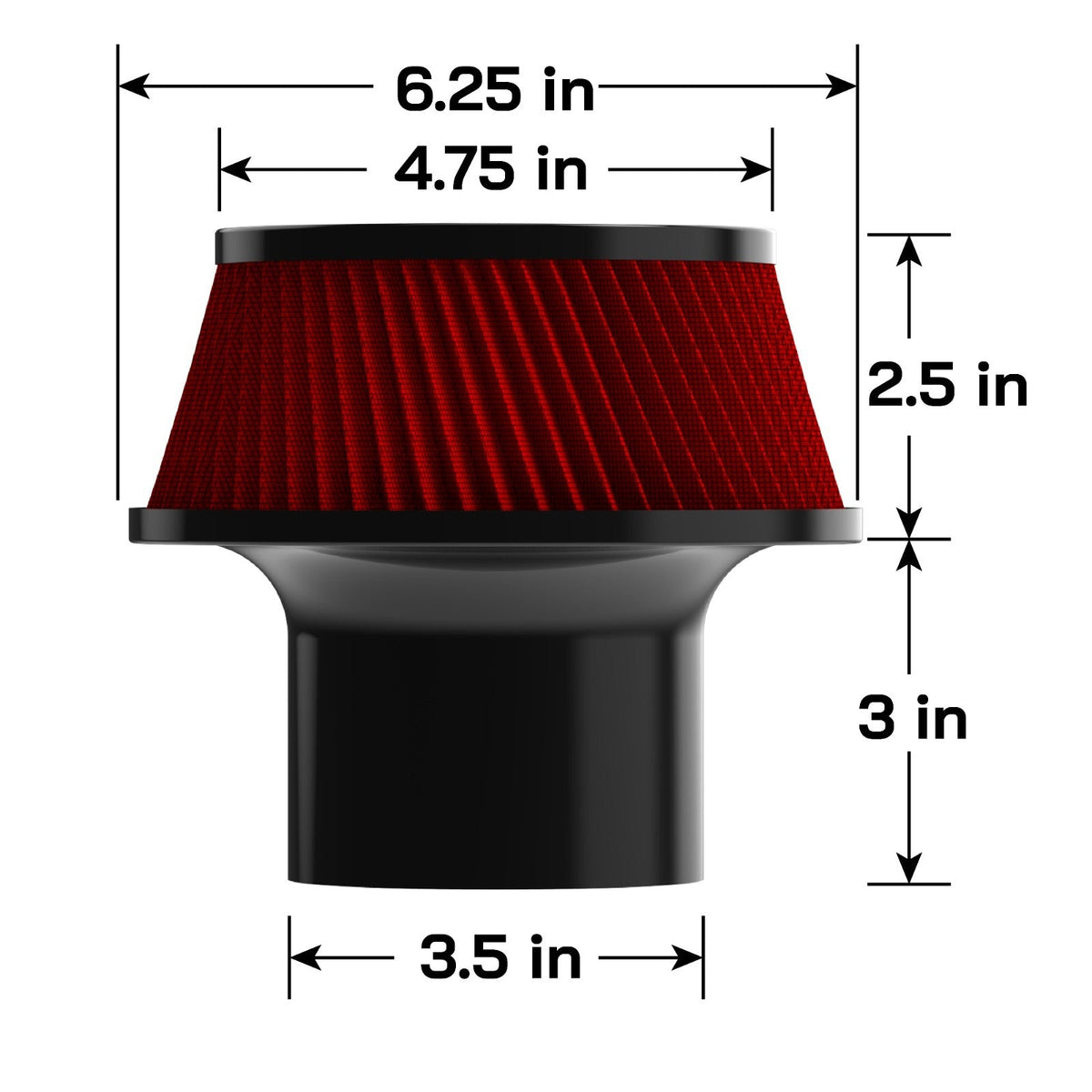 ProjectGamma Performance Air Filter Set (2 Pack) – Replacement Intake Filters for Maximum Airflow