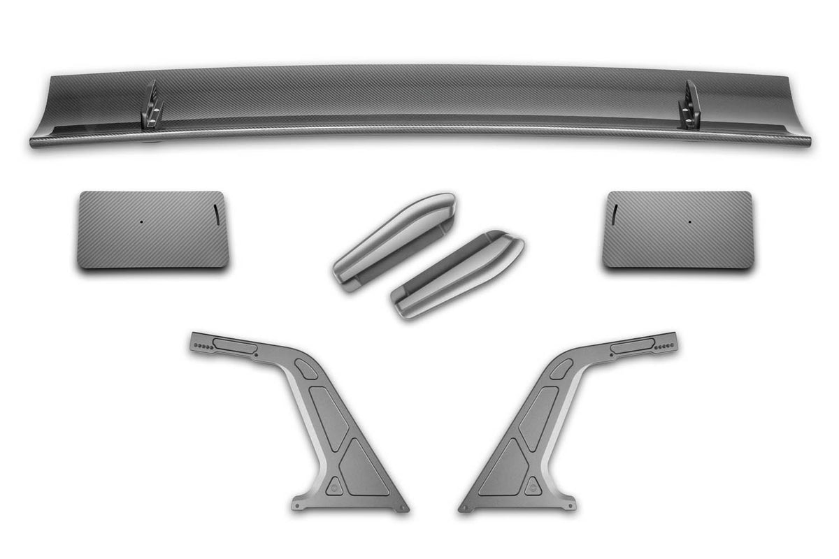 Verus Engineering UCW Swan Neck Rear Wing Kit - Square Endplates - BMW G87 M2 S58