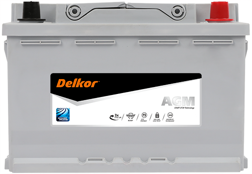 Delkor AGM LN3 Stop-Start Battery - 760CCA 70Ah - Image 1