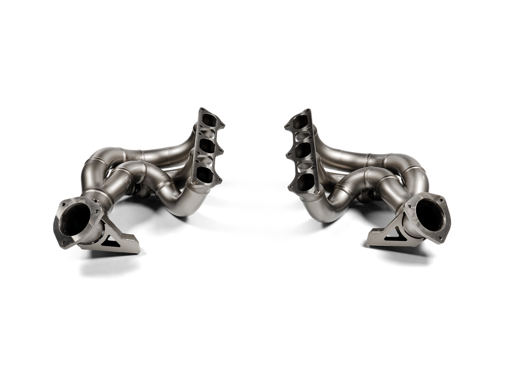 Akrapovic Evolution Header Set (Titanium) Porsche 718 Cayman GT4 RS