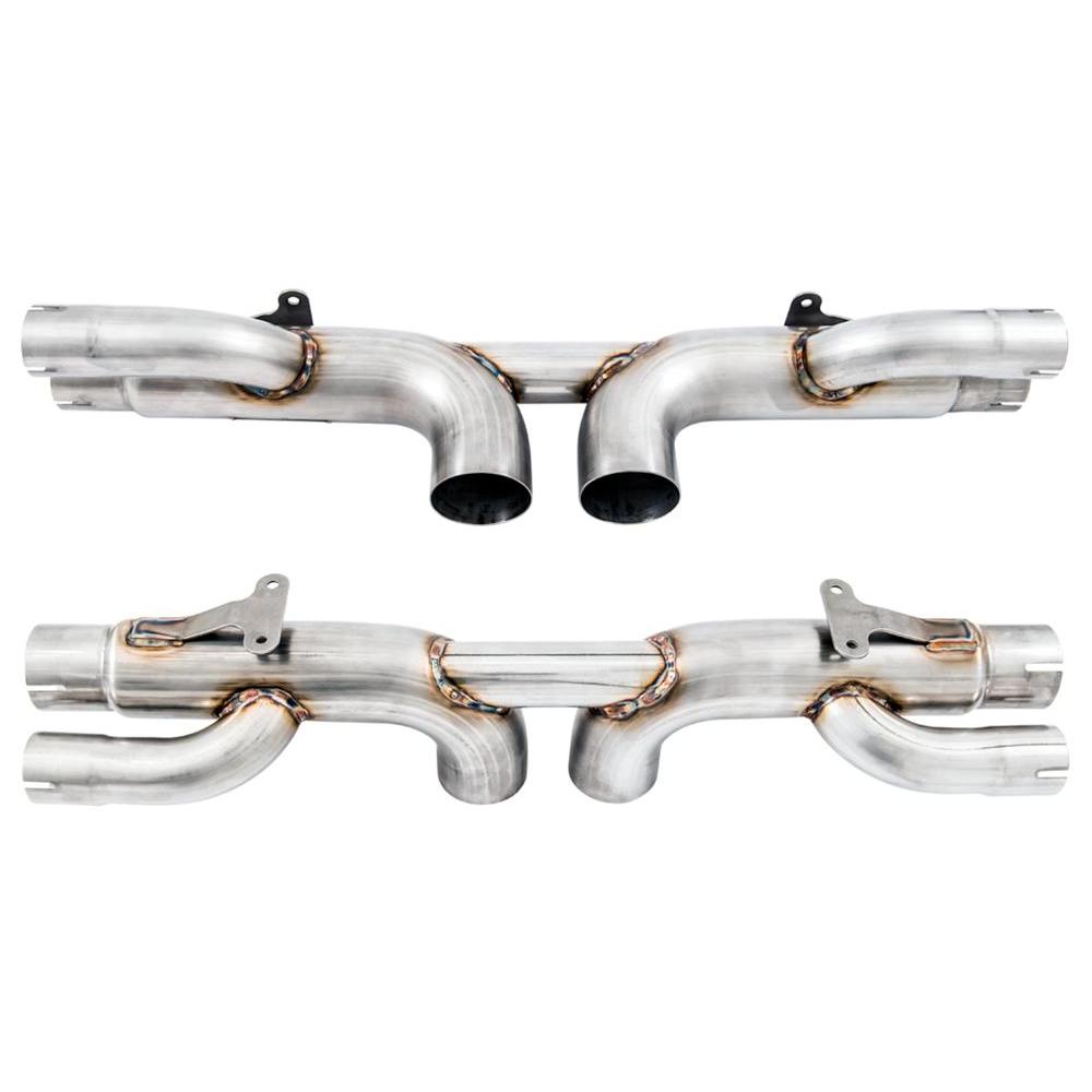 AWE Porsche 991 GT3 / RS Center Muffler Delete - Diamond Black Tips