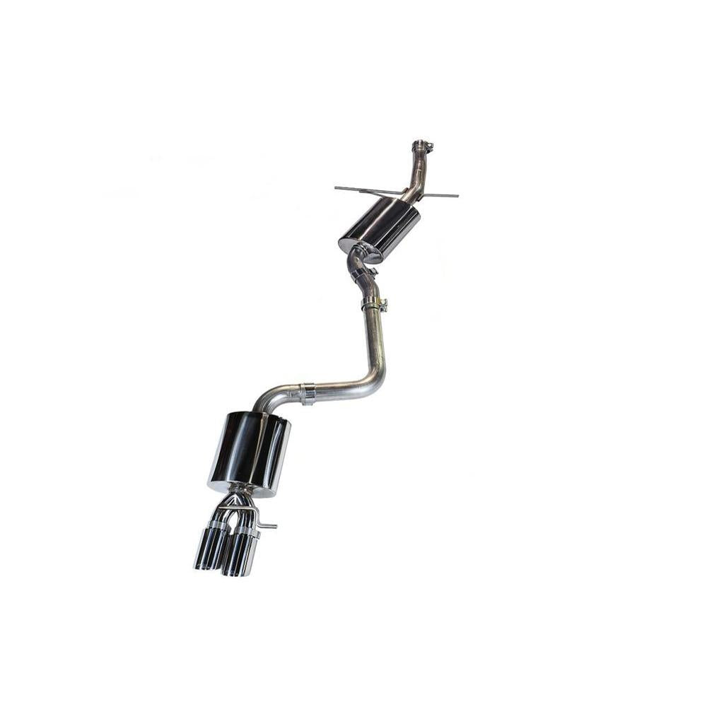 AWE Audi B8 A5 2.0T Touring Edition Single Outlet Exhaust - Polished Silver Tips