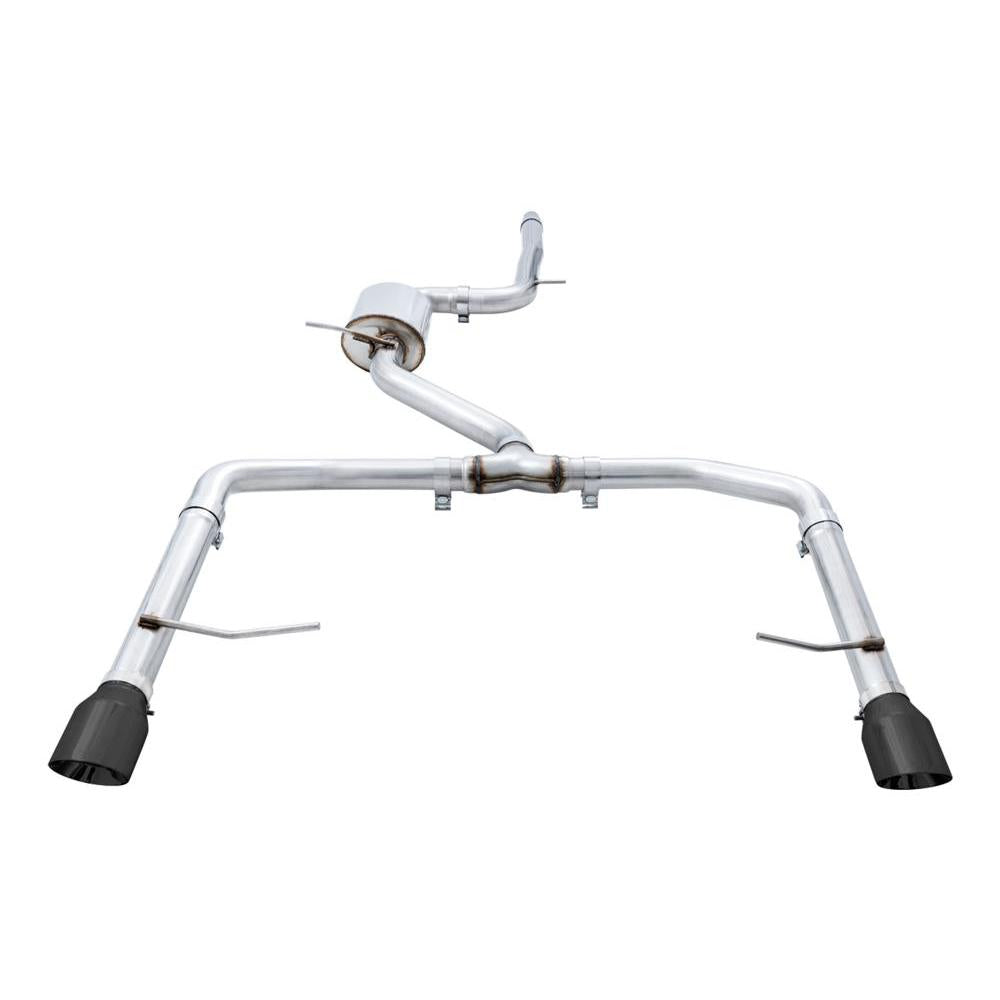 AWE 18-21 Volkswagen Jetta GLI Mk7 Track Exhaust - Diamond Black Tips (Fits High-Flow DP)