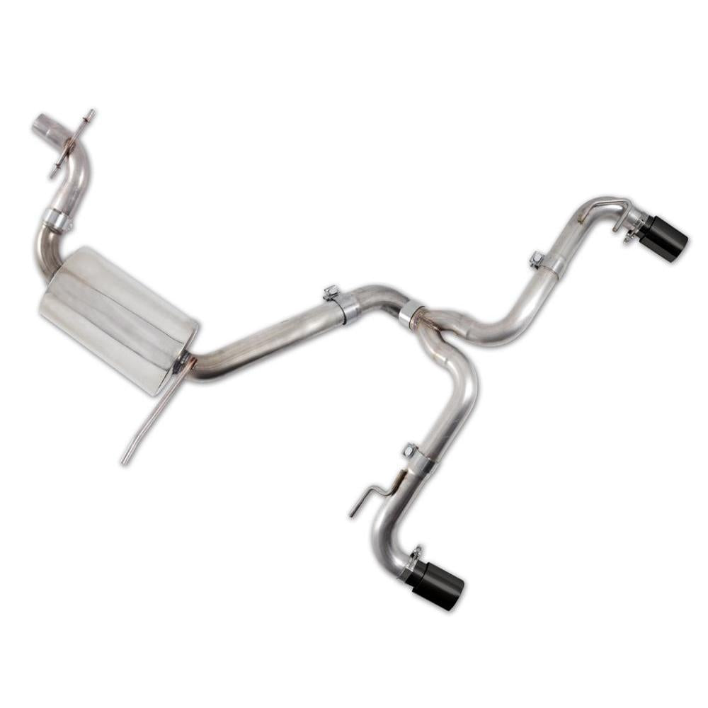 AWE Mk6 GTI Performance Catback - Diamond Black Round Tips