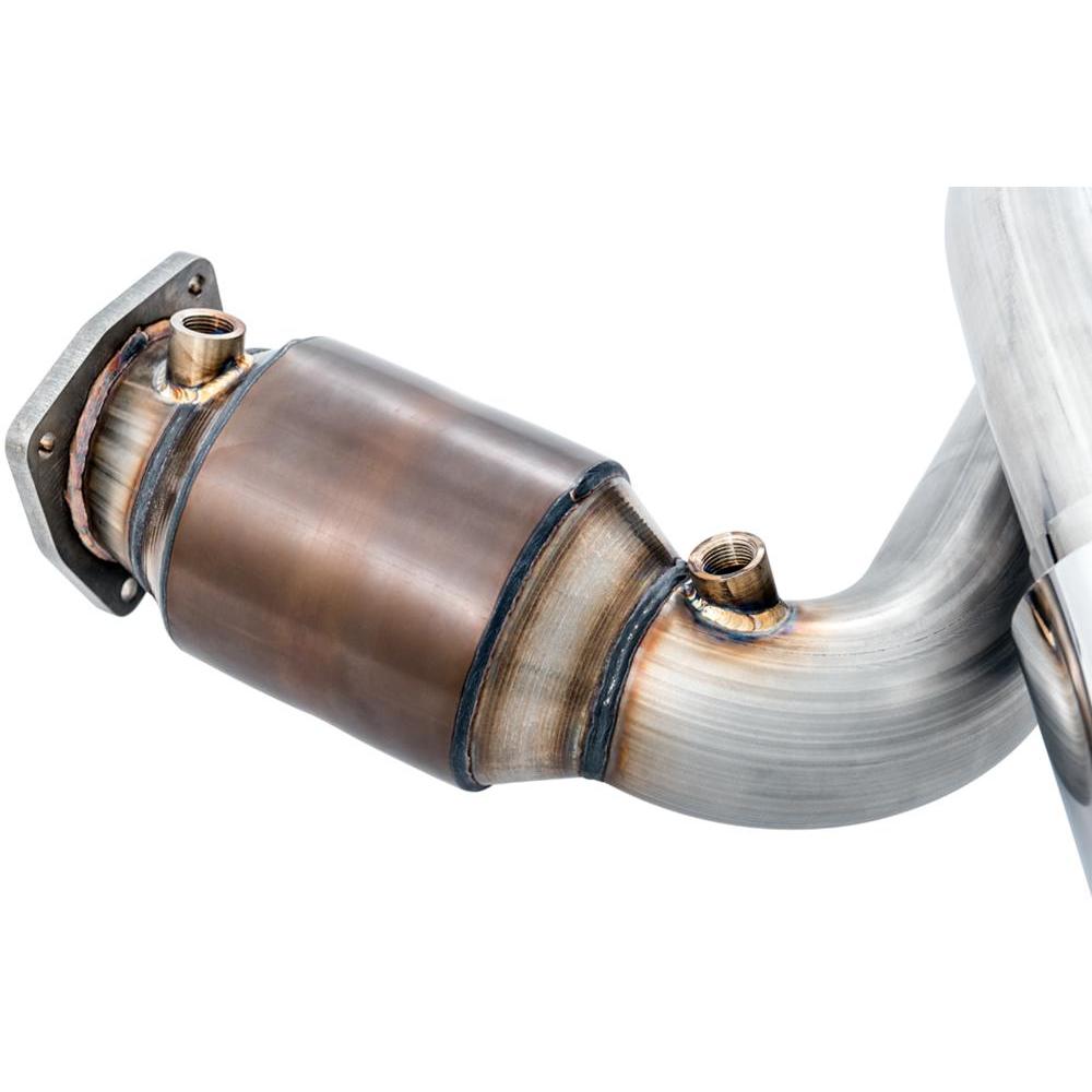AWE Exhaust for Porsche 991.2 Turbo - Diamond Black Tips installed