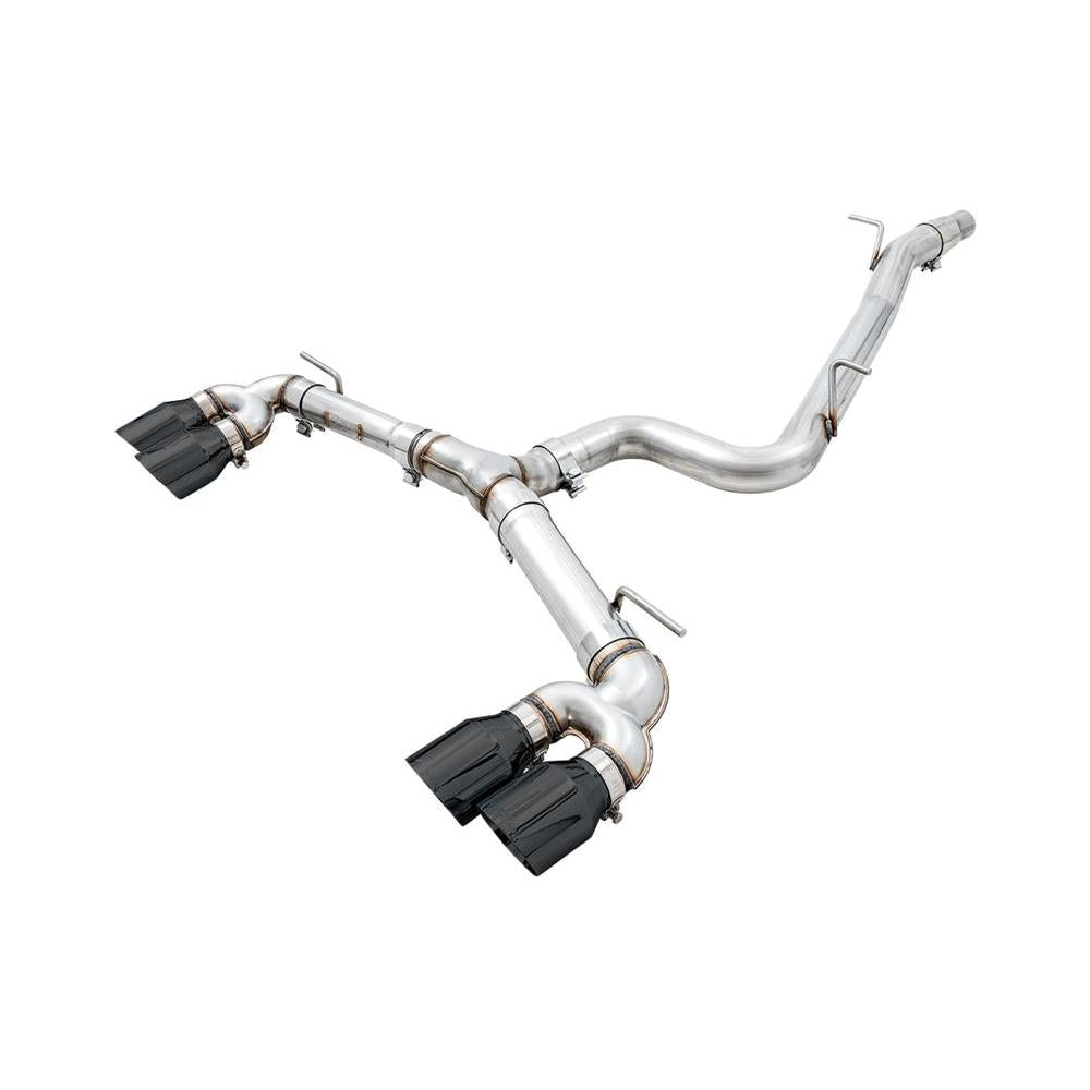 AWE 15-17 Volkswagen Golf R MK7 Track Edition Exhaust - Diamond Black Tips (102mm)