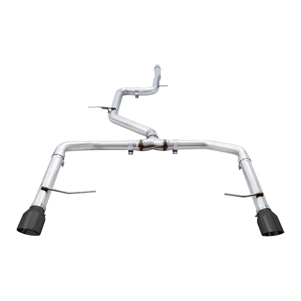 AWE 18-21 Volkswagen Jetta GLI Mk7 Track Edition Exhaust - Diamond Black Tips (Fits OEM DP)