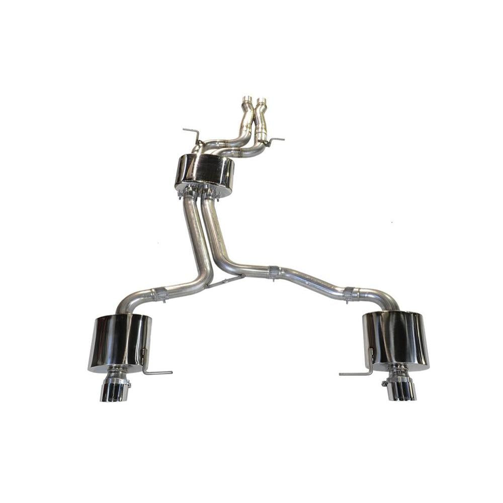 AWE Audi 8R Q5 3.2L Non-Resonated Exhaust System (Downpipe-Back) - Diamond Black Tips