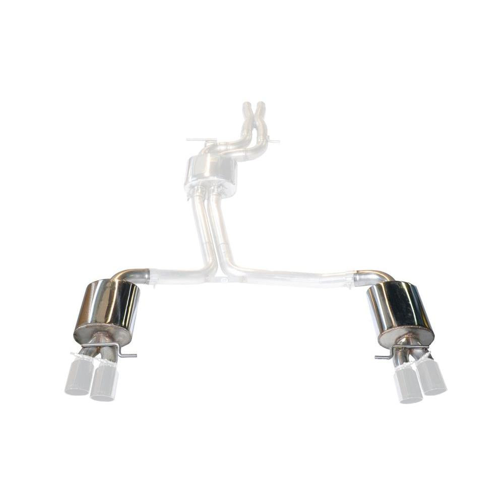 AWE 10-16 Audi S4 Quattro 3.0T (B8/8.5) Conversion Kit - Track to Touring (90mm) Tips
