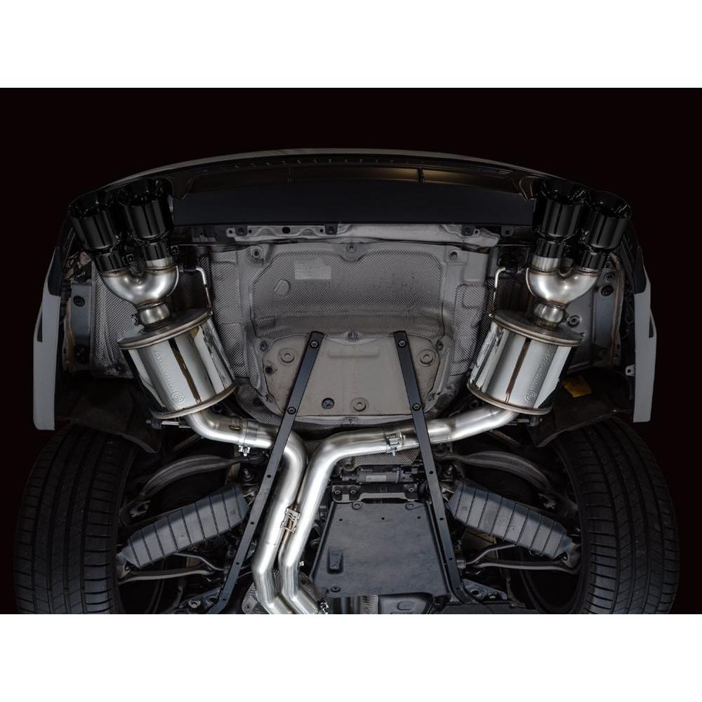 AWE Touring Edition Exhaust for Audi C8 S6/S7 - Diamond Black Tips