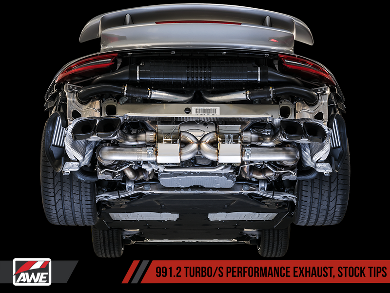 AWE Exhaust Suite for Porsche 991.2 Turbo - rear view
