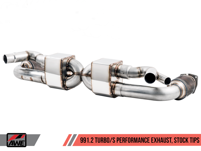 AWE Exhaust Suite for Porsche 991.2 Turbo - components