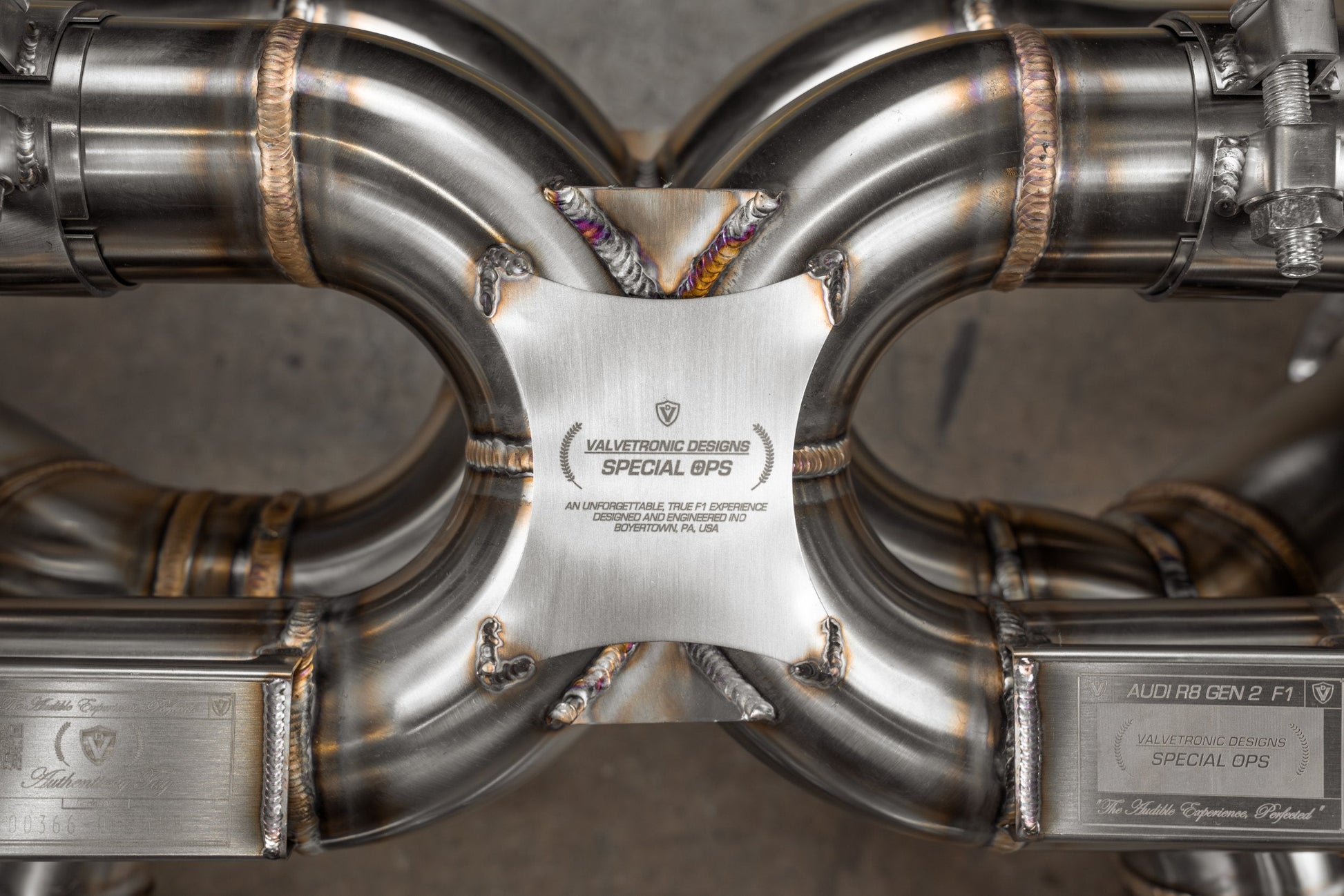 Valvetronic Audi R8 True F1 Exhaust System