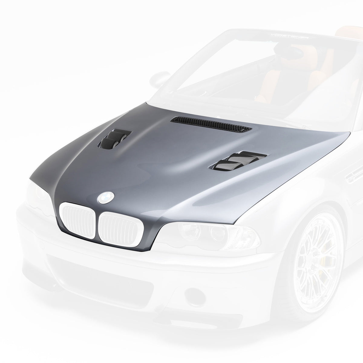 Vorsteiner V20 Aero Hood - Gloss Carbon Fibre PP 1x1 - BMW E46 M3 S54