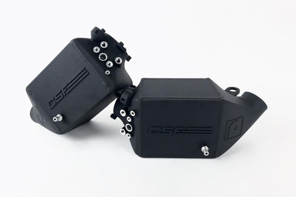 CSF BMW F1X M5 &amp; M6 Twin Charge-Air-Cooler Set - Crinkle Black Finish