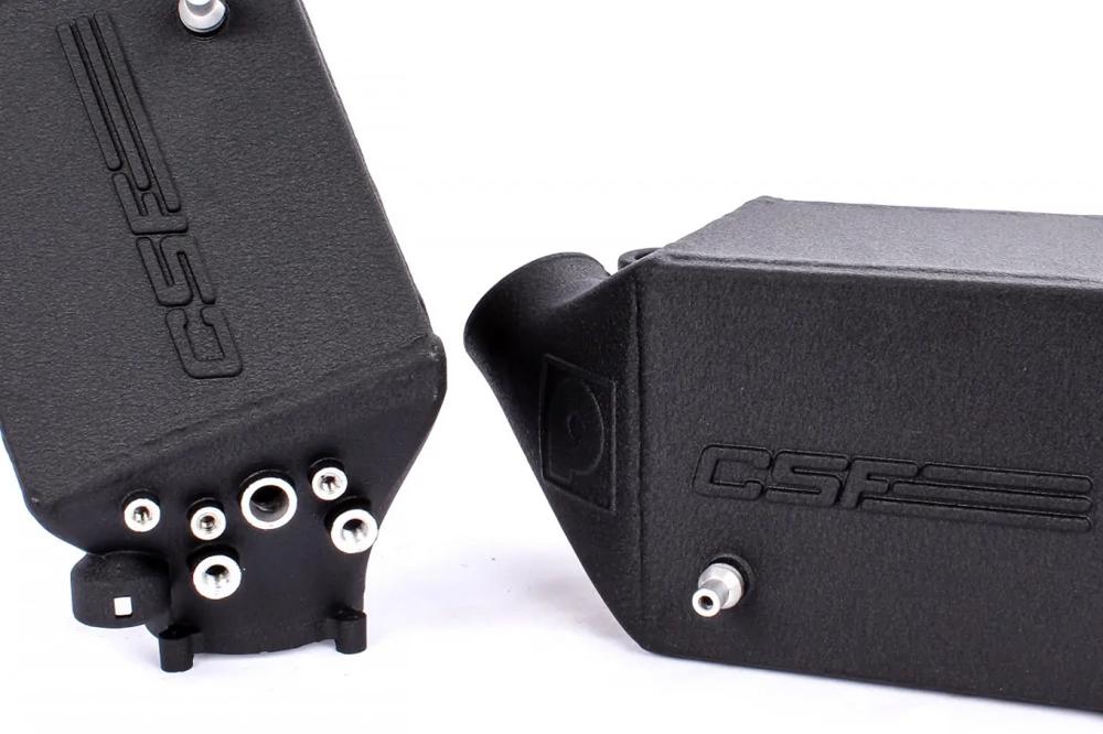 CSF BMW F1X M5 &amp; M6 Twin Charge-Air-Cooler Set - Crinkle Black Finish