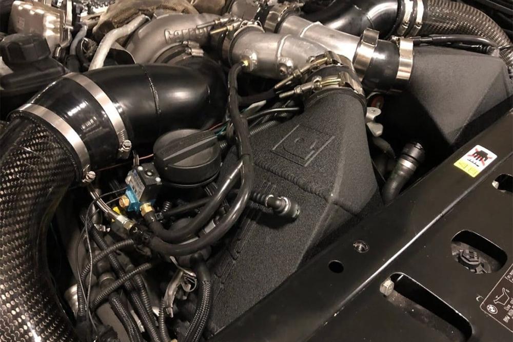 CSF BMW F1X M5 &amp; M6 Twin Charge-Air-Cooler Set - Crinkle Black Finish