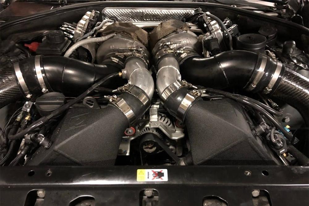 CSF BMW F1X M5 &amp; M6 Twin Charge-Air-Cooler Set - Crinkle Black Finish