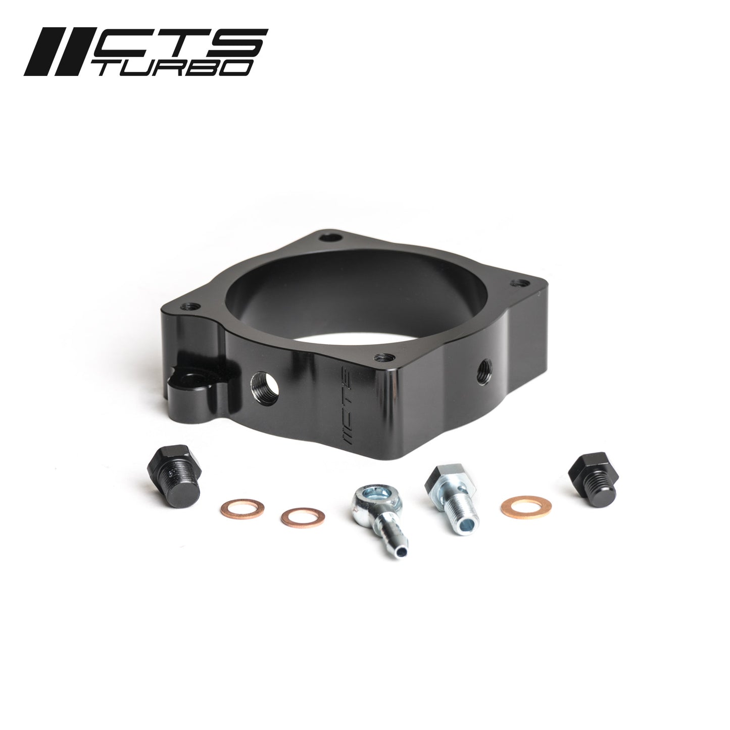 CTS Turbo RS3/TTRS (8V.2/8S) 2018+ Throttle Body Spacer with Boost Tap and Meth Injection Port
