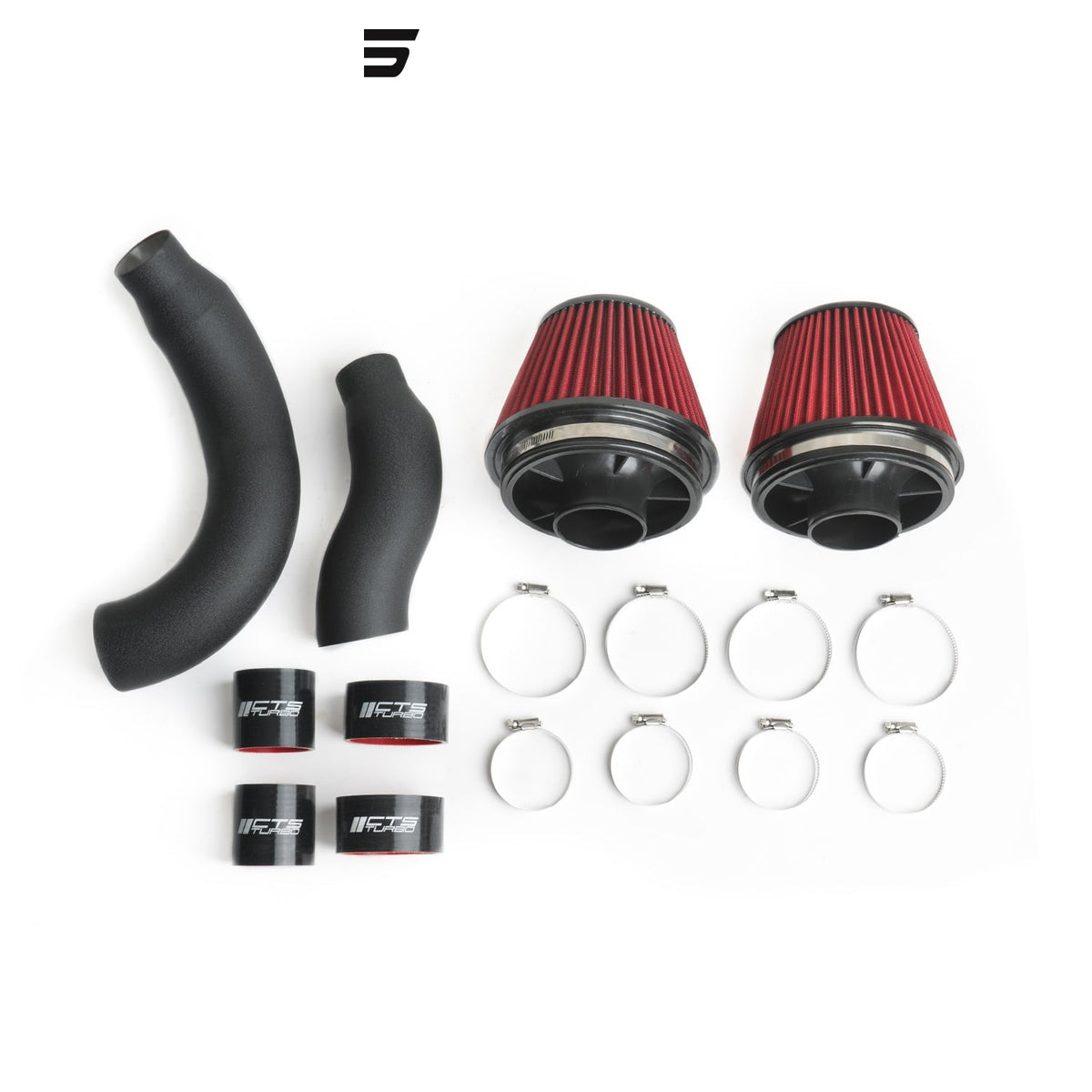 CTS Turbo C7 S6/S7/RS7 Dual 3" intake Kit with 6" Velocity Stack