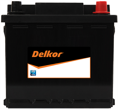 Delkor 55534 DIN44H Maintenance-Free Battery - 500CCA 55AH - Image 1